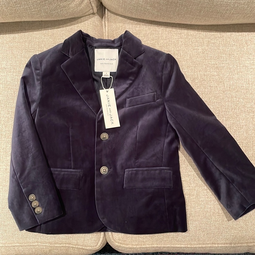 JANIE AND JACK SOFT BLUE BLAZER NWT SIZE 4